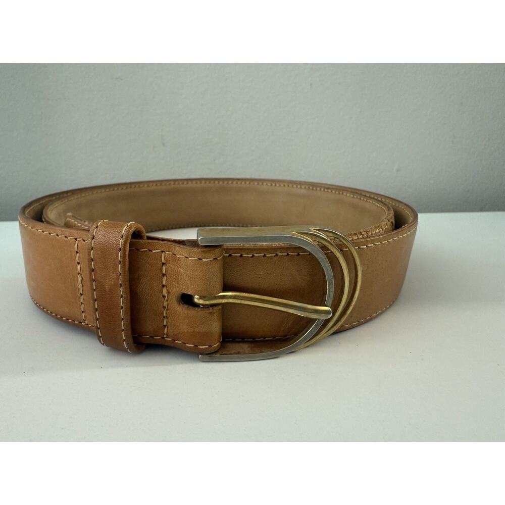rare vintage HARNESS HOUSE 3731- Patina Leather Belt Size-36